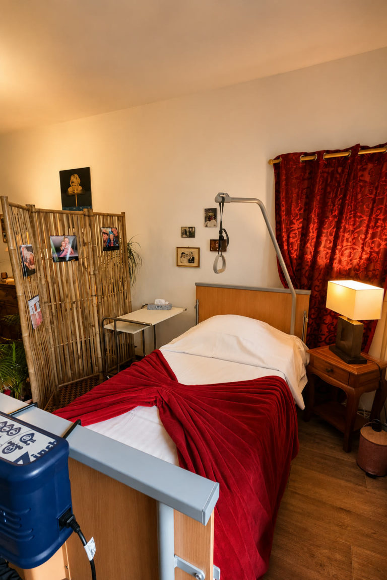 Chambre Bambou, coin nuit